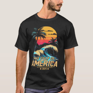 Retro Gulf Of America Est 2025 American T-Shirt