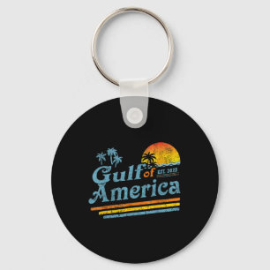 Retro Gulf Of Us America 2025 American Flag Gulf M Keychain