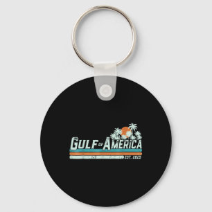 Retro Gulf Of Us America 2025 American Flag Gulf M Keychain