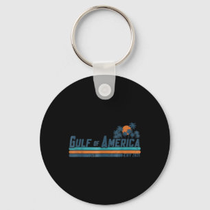 Retro Gulf Of Us America 2025 American Flag Gulf M Keychain