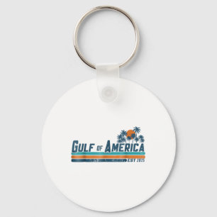 Retro Gulf Of Us America 2025 American Flag Gulf M Keychain