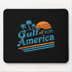 Retro Gulf Of Us America 2025 American Flag Gulf M Mouse Pad