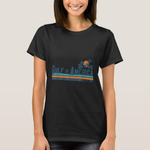 Retro Gulf Of Us America 2025 American Flag Gulf M T-Shirt
