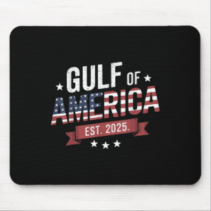 Retro Gulf Of Us America 2025 American Flag Mexico Mouse Pad