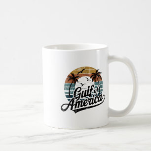 Retro Gulf Of Usa America 2025 American Flag Gulf Coffee Mug