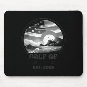 Retro Gulf Of Usa America 2025 American Flag Gulf Mouse Pad