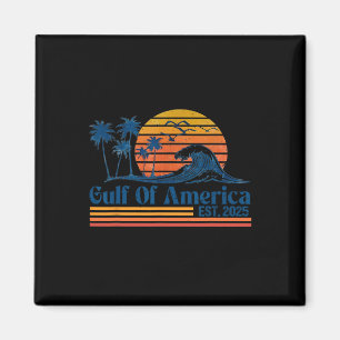 Retro Gulf Of Usa America 2025 Funny Trump  Magnet