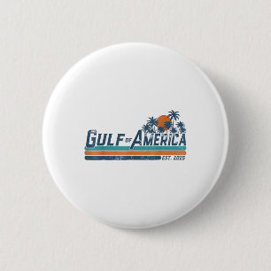 Retro Gulf Of Usa America Est 2025 American Flag G 2 Inch Round Button