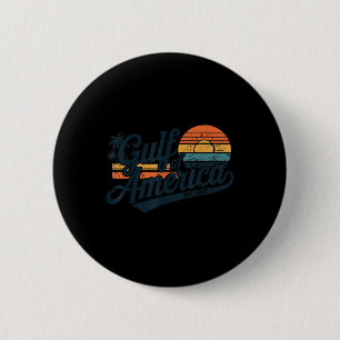 Retro Gulf Of Usa America Est 2025 American Flag G 2 Inch Round Button