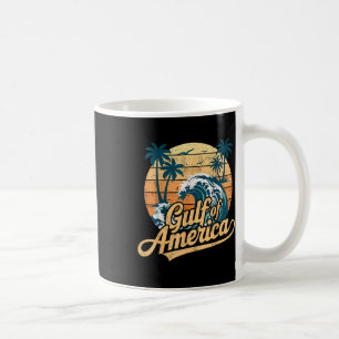 Retro Gulf Of Usa America Est 2025 American Flag G Coffee Mug