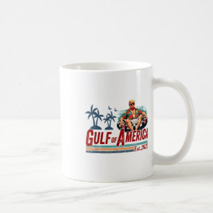 Retro Gulf Of Usa America Est 2025 American Flag G Coffee Mug