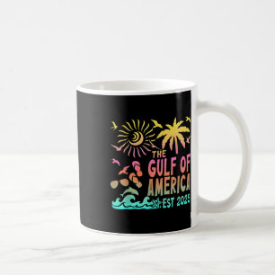 Retro Gulf Of Usa America Est 2025 American Flag G Coffee Mug