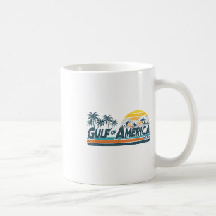 Retro Gulf Of Usa America Est 2025 American Flag G Coffee Mug