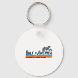 Retro Gulf Of Usa America Est 2025 American Flag G Keychain