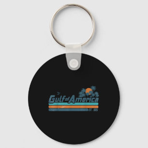 Retro Gulf Of Usa America Est 2025 American Flag G Keychain