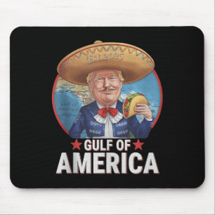 Retro Gulf Of Usa America Est 2025 American Flag G Mouse Pad
