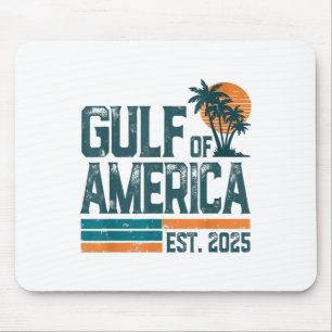 Retro Gulf Of Usa America Est 2025 American Flag G Mouse Pad