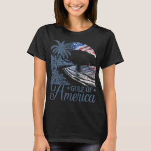Retro Gulf Of Usa America Est 2025 American Flag G T-Shirt