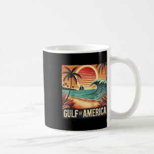 Retro Gulf Of Usa America Est 2025 American Flag J Coffee Mug