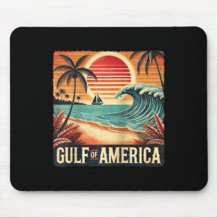 Retro Gulf Of Usa America Est 2025 American Flag J Mouse Pad