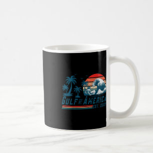 Retro Gulf Of Usa America Est 2025 American Flag L Coffee Mug