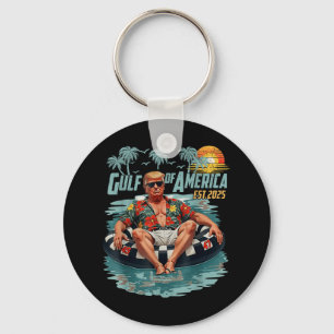 Retro Gulf Of Usa America Est 2025 American Gulf U Keychain