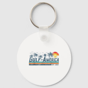 Retro Gulf Of Usa America Est 2025 Gulf Mexico For Keychain