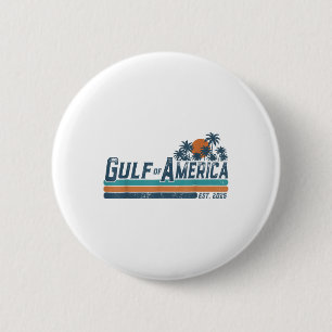 Retro Gulf Of Usa America Est 2025 Gulf Of Mexico 2 Inch Round Button