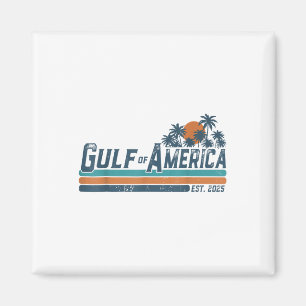 Retro Gulf Of Usa America Est 2025 Gulf Of Mexico  Magnet
