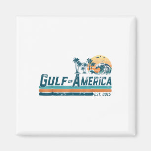 Retro Gulf Of Usa America Est 2025 Magnet