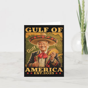 Retro Gulf Of Usa America Mexico Funny Trump Mexic Card