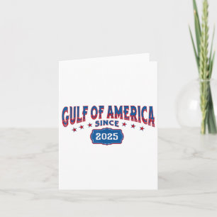 Retro Gulf Of Usa America Since 2025 Us Flag Gulf  Card