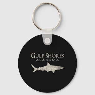 Retro Gulf Shores Al Shark Keychain