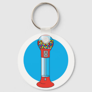 retro gumball machine keychain
