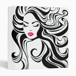 Retro Hairstyling company branding Binder