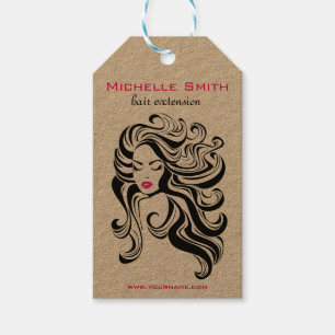 Retro Hairstyling Product hanging tags