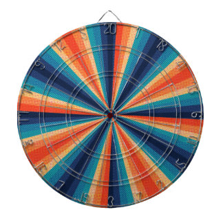 Retro Halftone Design  Dartboard