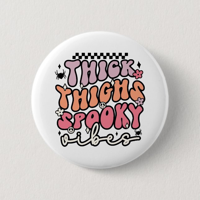 Retro Halloween     2 Inch Round Button (Front)