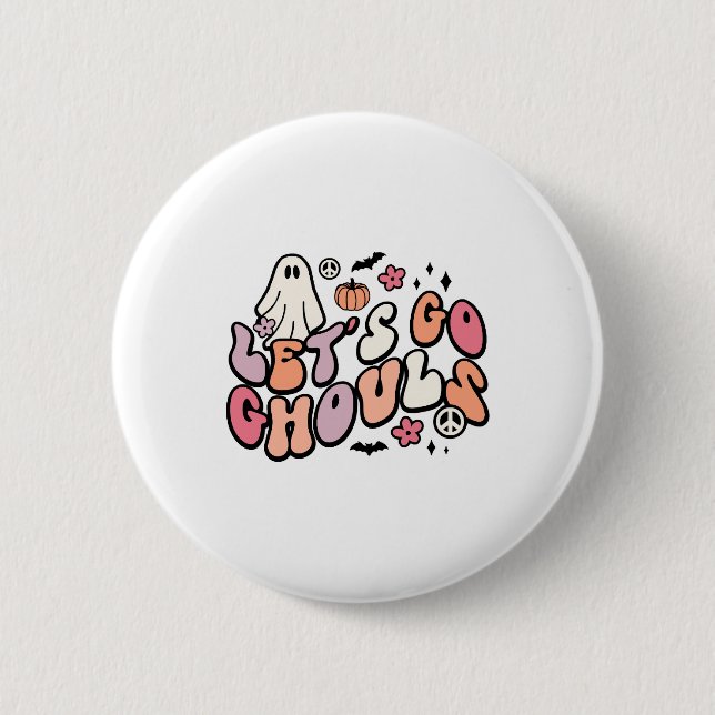 Retro Halloween    2 Inch Round Button (Front)