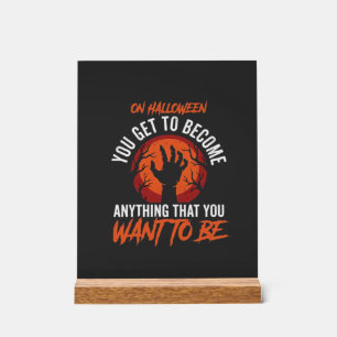 Retro Halloween Anything You Want Design_1 Acrylic Sign