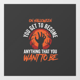 Retro Halloween Anything You Want Design_1 Window Cling
