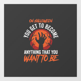 Retro Halloween Anything You Want Design_1 Window Cling