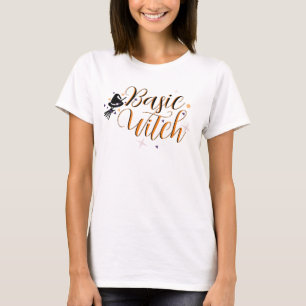 Retro Halloween Basic Witch Confetti T-Shirt