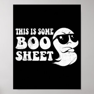 Retro halloween boo ghost costume this is some boo poster