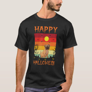 Retro Halloween Costumes Matching Boxer Dog Hallow T-Shirt