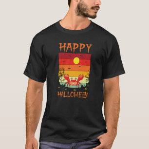 Retro Halloween Costumes Matching Crab Halloween P T-Shirt