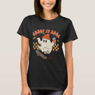 Retro Halloween Creep It Real Ghost Boy Fall Seaso T-Shirt