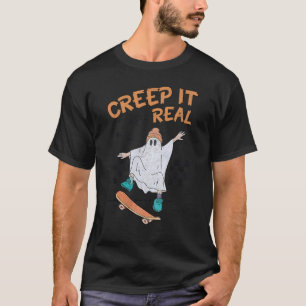 Retro Halloween Creep it Real  Vintage Ghost Hallo T-Shirt