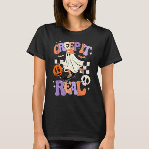Retro Halloween Creep It Real Vintage Ghost Hallow T-Shirt