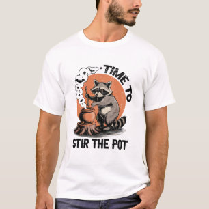 Retro Halloween Feral Time to Stir The Pot T-Shirt